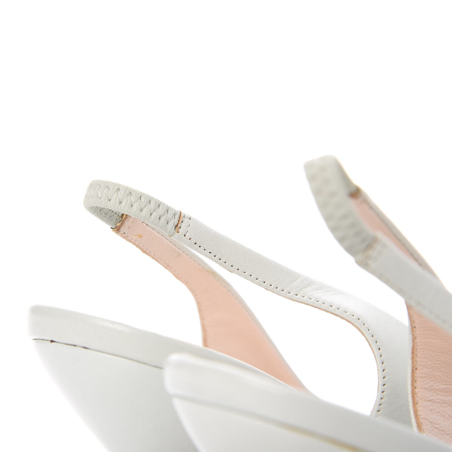 Chanel Lambskin CC Slingback Heels 38 Light Green 9 of 12
