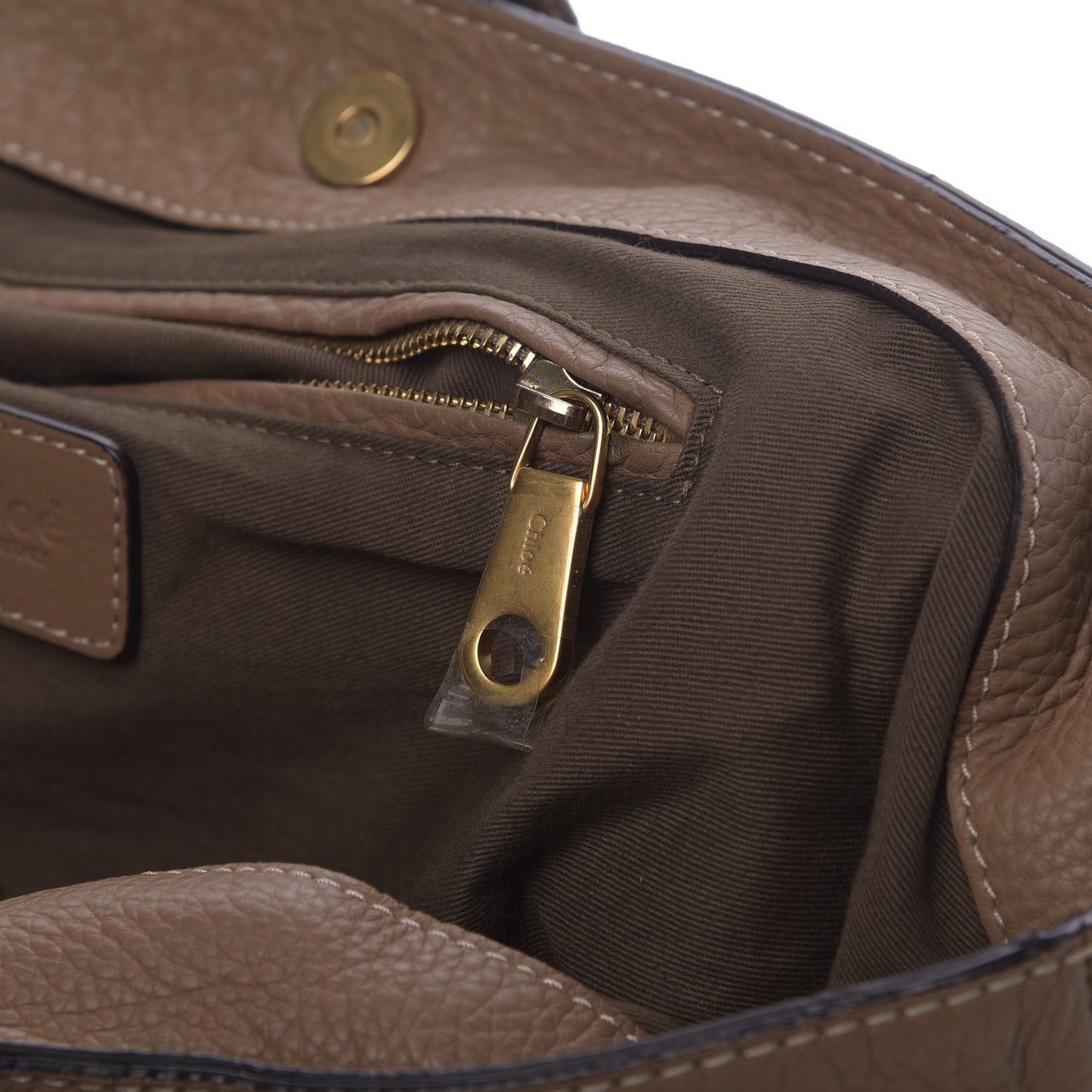 Calfskin Large New Marcie Tote Nut