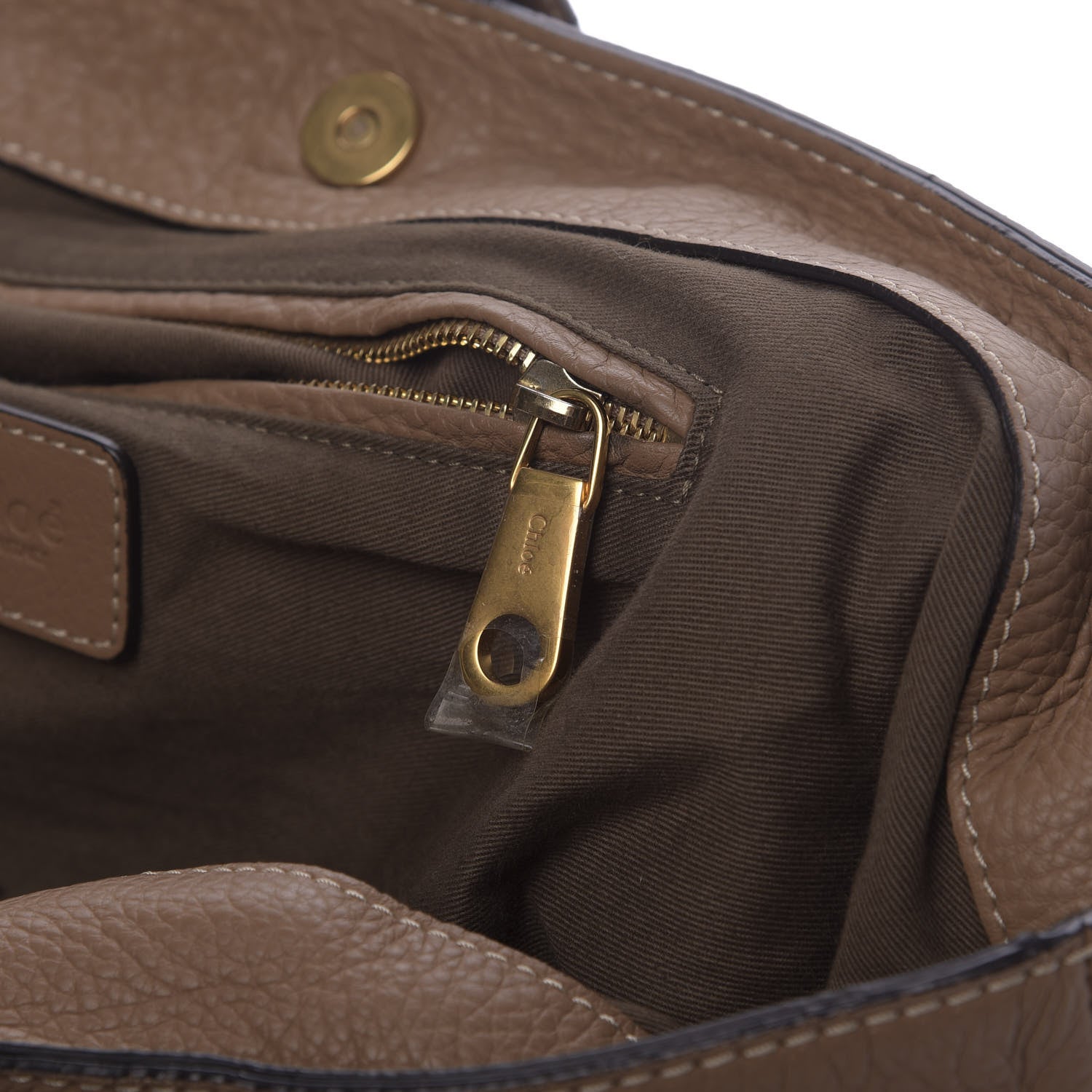 Chloe Calfskin Large New Marcie Tote Nut 7 of 13