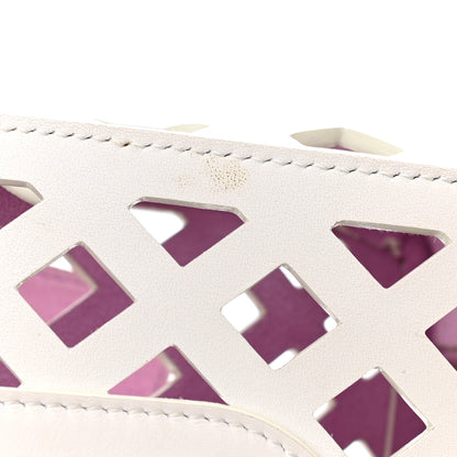 Chanel Lambskin Small Sea Through Flap White Multicolor 13 of 14