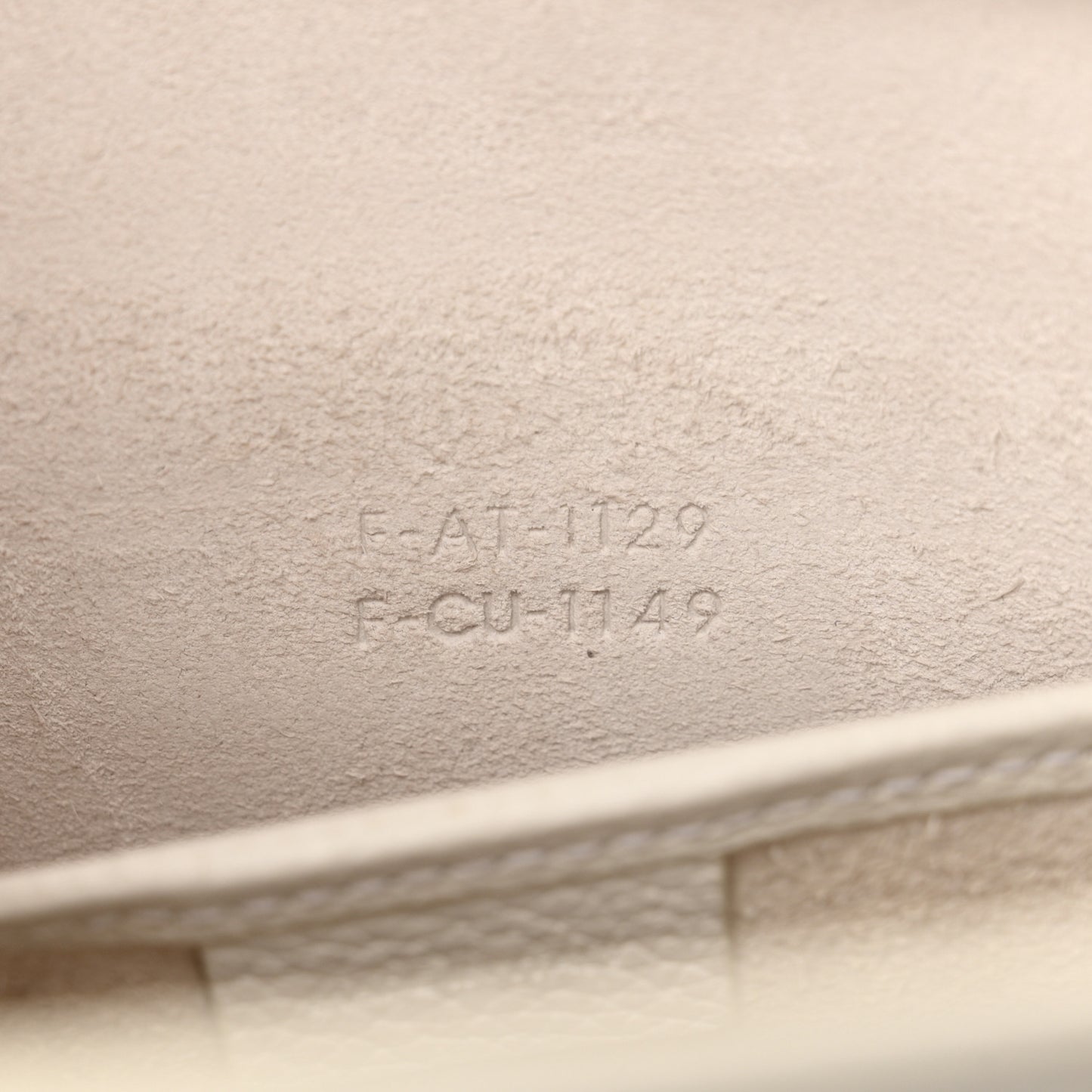Drummed Calfskin Nano Luggage White
