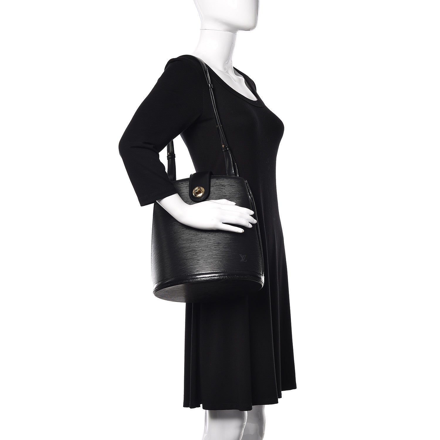 Louis Vuitton Epi Cluny Black 2 of 9
