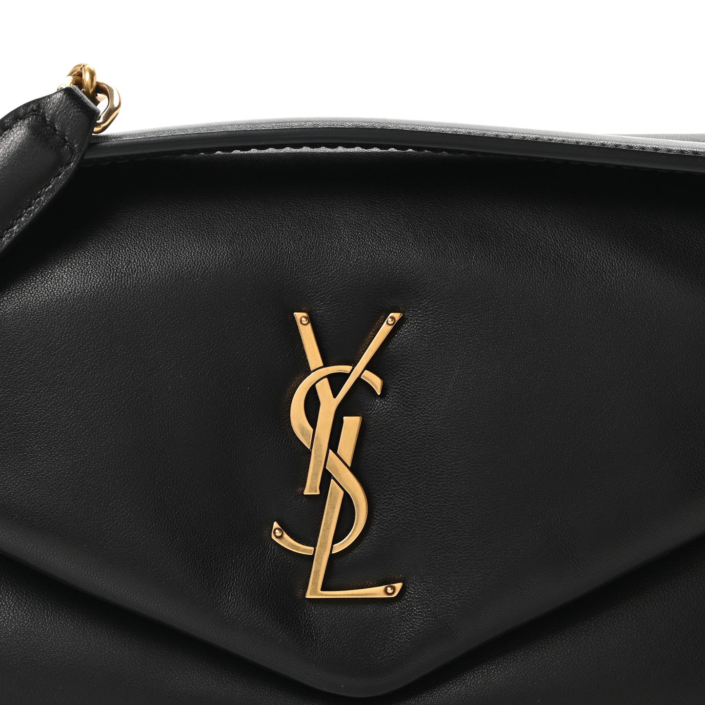 Plunged Lambskin Calypso Black