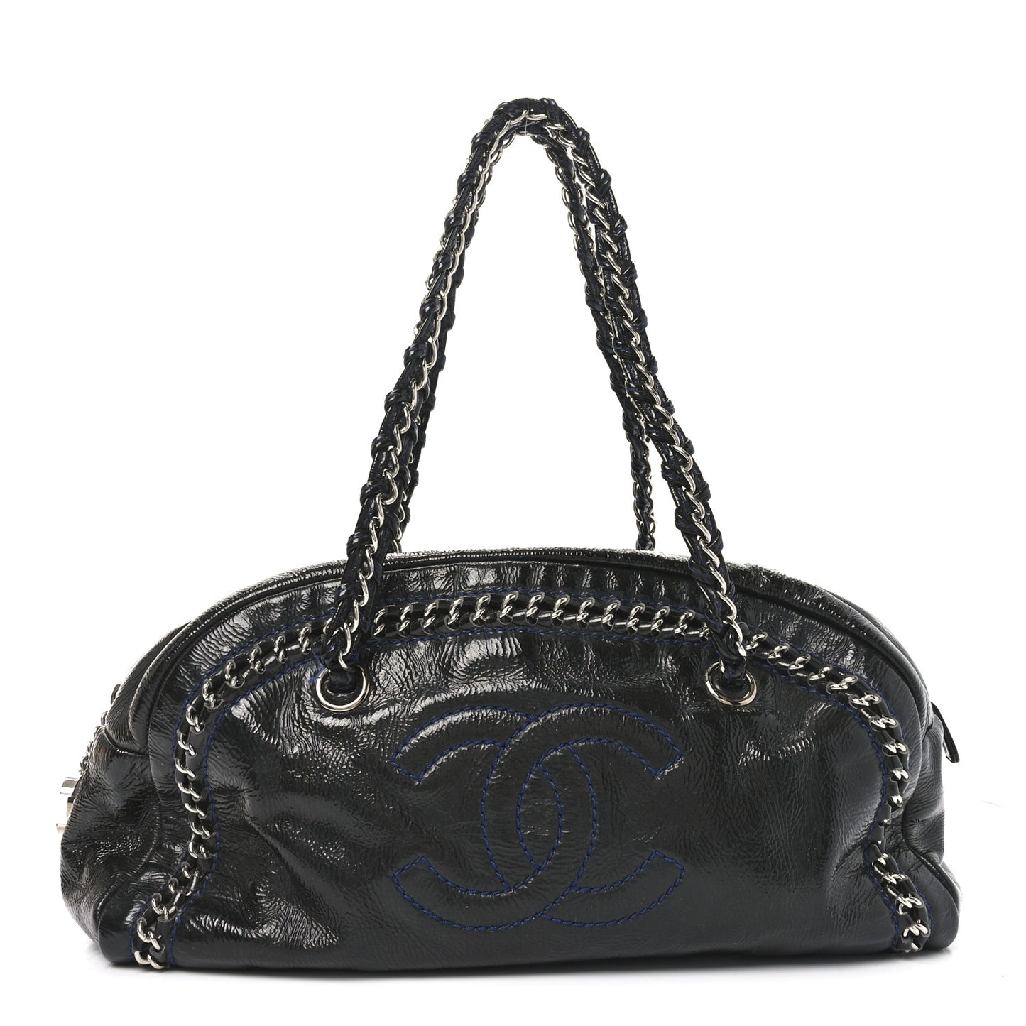 Patent Medium Luxe Ligne Bowler Black
