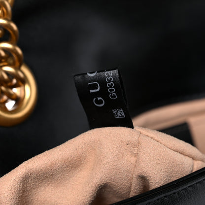 Gucci Calfskin Matelasse Mini GG Marmont Shoulder Bag Black 8 of 14