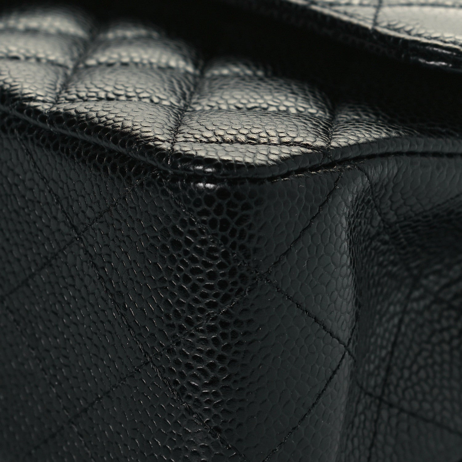 Chanel Caviar Quilted Medium Double Flap Black 10 of 13