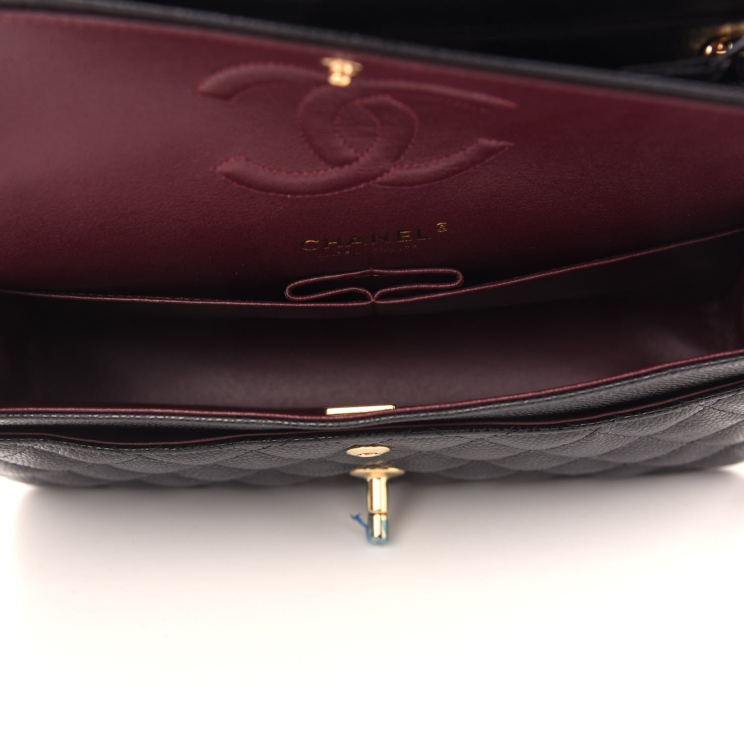 Chanel Caviar Quilted Medium Double Flap Black 5 of 9