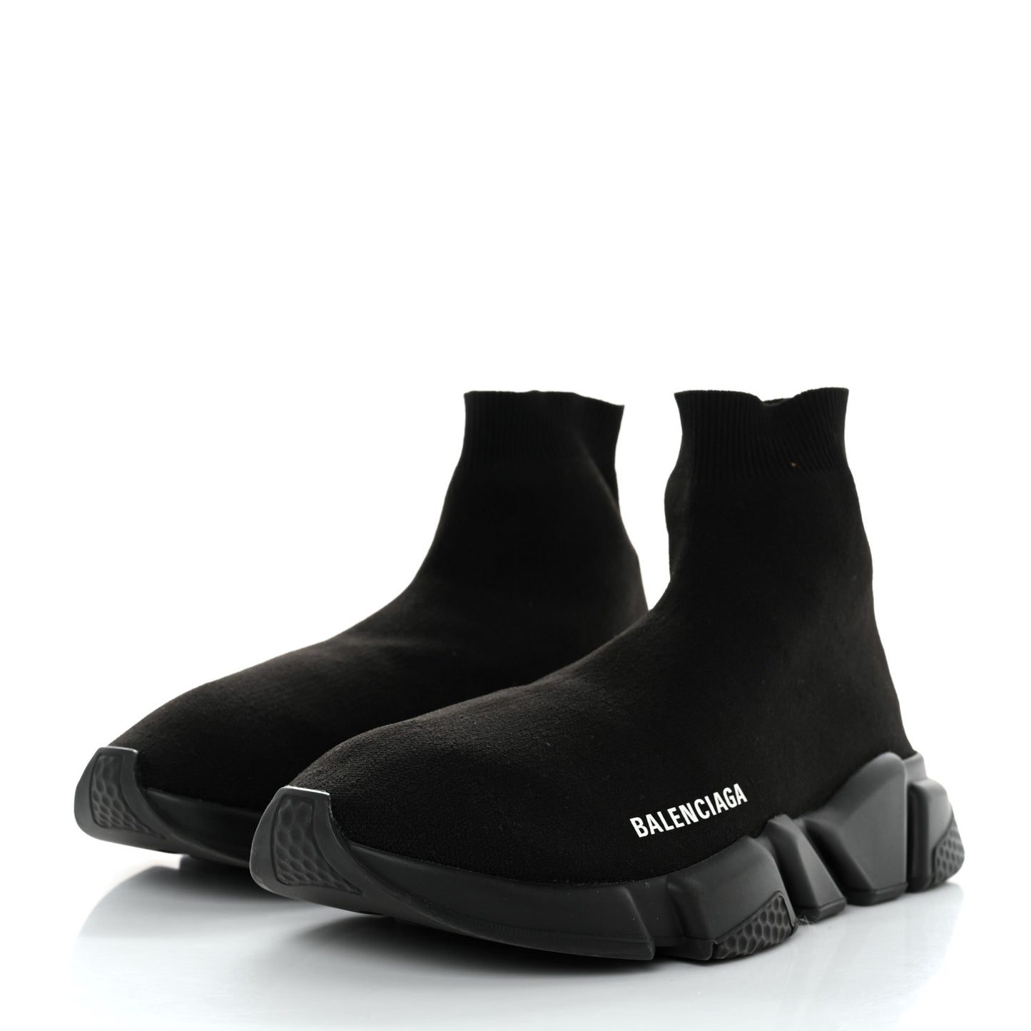 Technical 3D Recycled Knit Mens Speed Sneakers 42 Monocolor Black