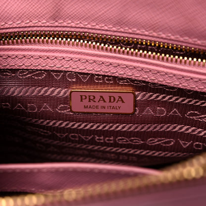 Prada Saffiano Lux Micro Galleria Double Zip Tote Petalo 11 of 33