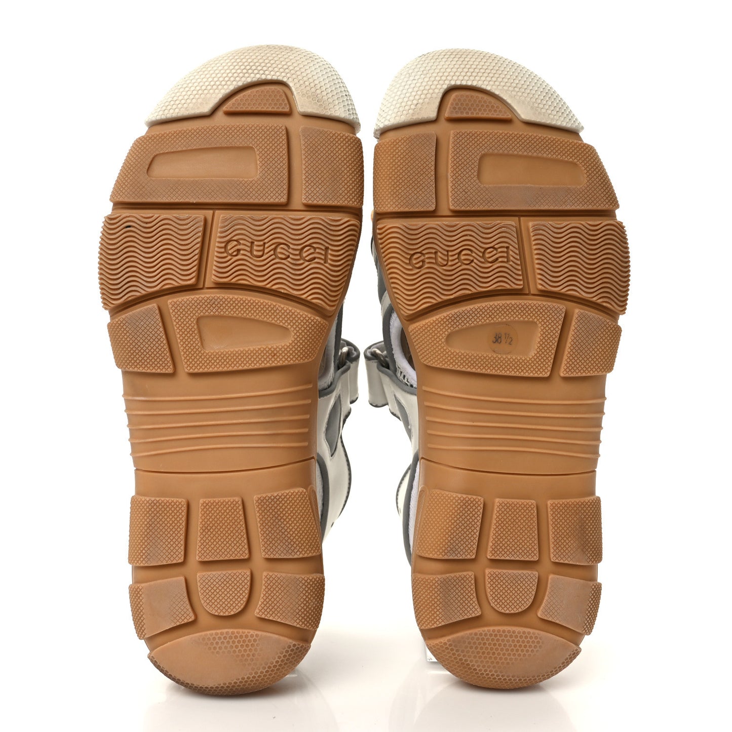 Mesh Fabric Tinsel Sport Sandals 38.5 White Silver
