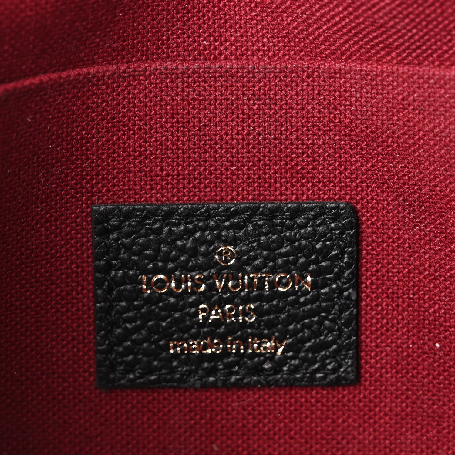Louis Vuitton Empreinte Monogram Giant Felicie Pochette Black Beige 7 of 10