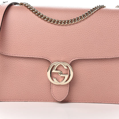 Gucci Dollar Calfskin Interlocking G Shoulder Bag Soft Pink 9 of 9