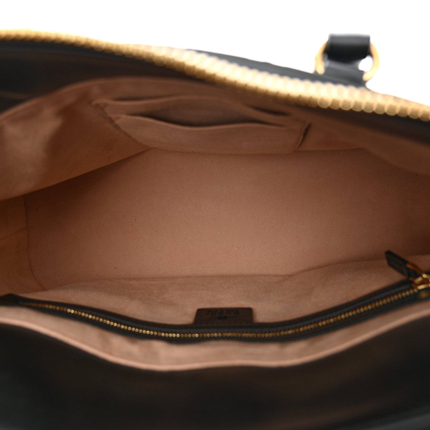 Gucci Guccissima Signature Nappa Small Zip Top Tote Black 5 of 10