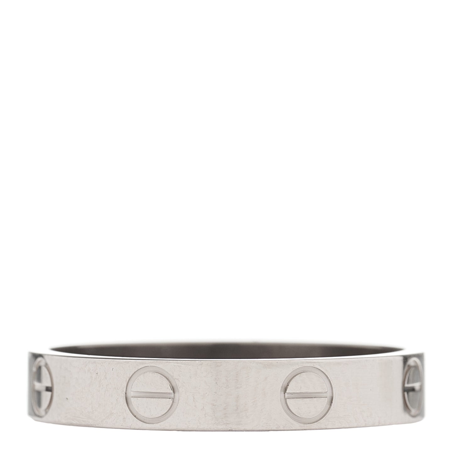 18K White Gold 3.5mm LOVE Wedding Band Ring 57 8