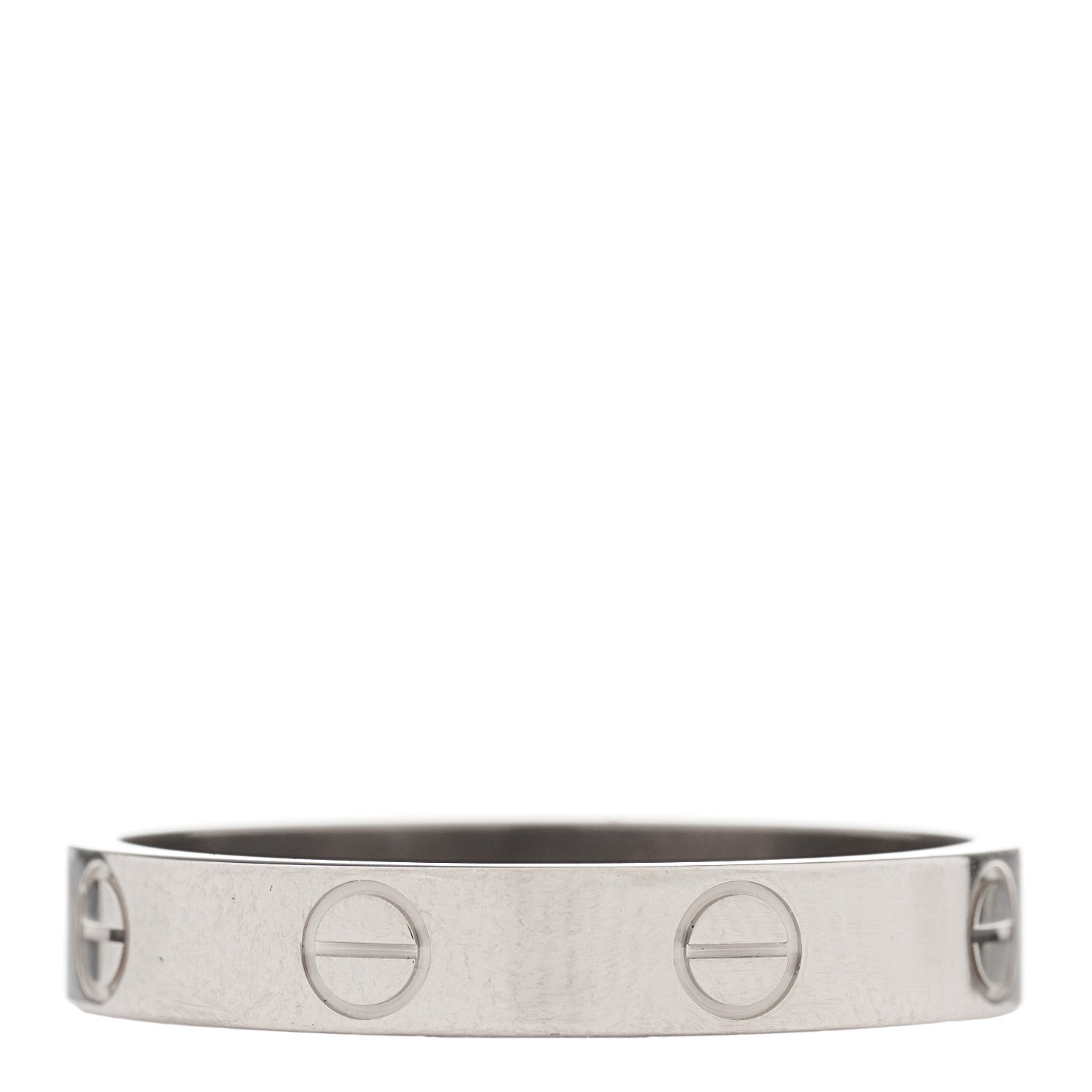 Cartier 18K White Gold 3.5mm LOVE Wedding Band Ring 57 8 3 of 4