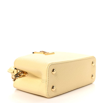 Louis Vuitton Taurillon Capucines East West Mini Banana Yellow Banane 8 of 11