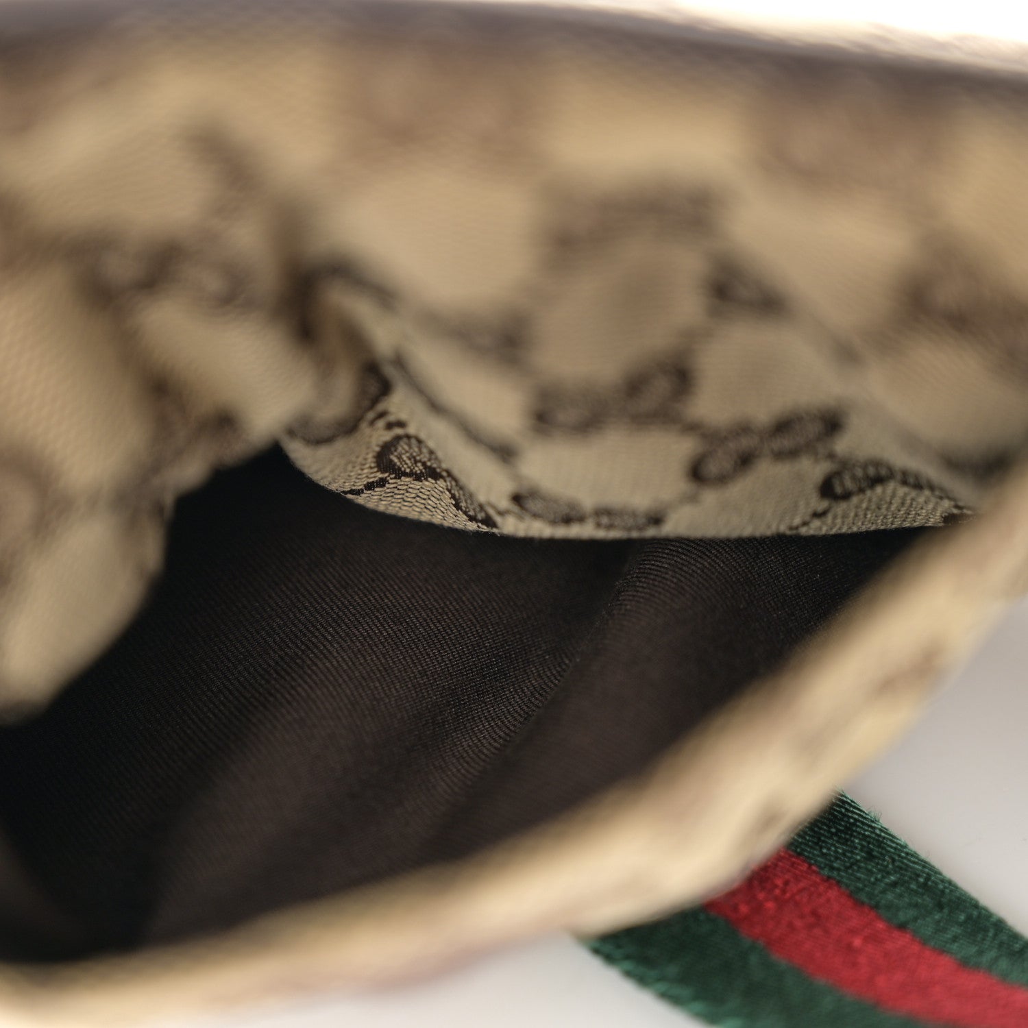 Gucci Monogram Web Belt Bag Dark Brown 7 of 13