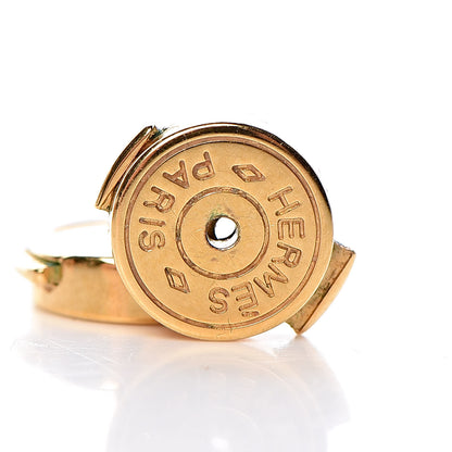 Hermes Gold Lacquered Pop H Earrings Pourpre 3 of 6