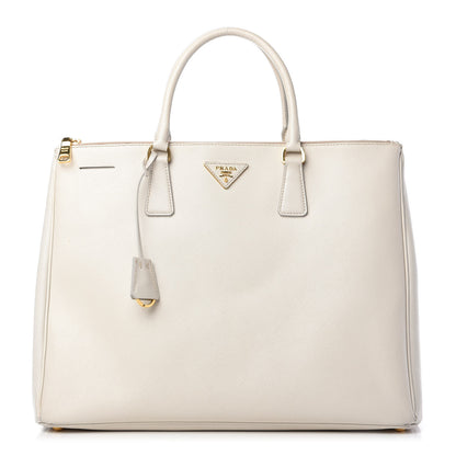 Prada Saffiano Lux Extra Large Galleria Double Zip Tote Talco 1 of 13