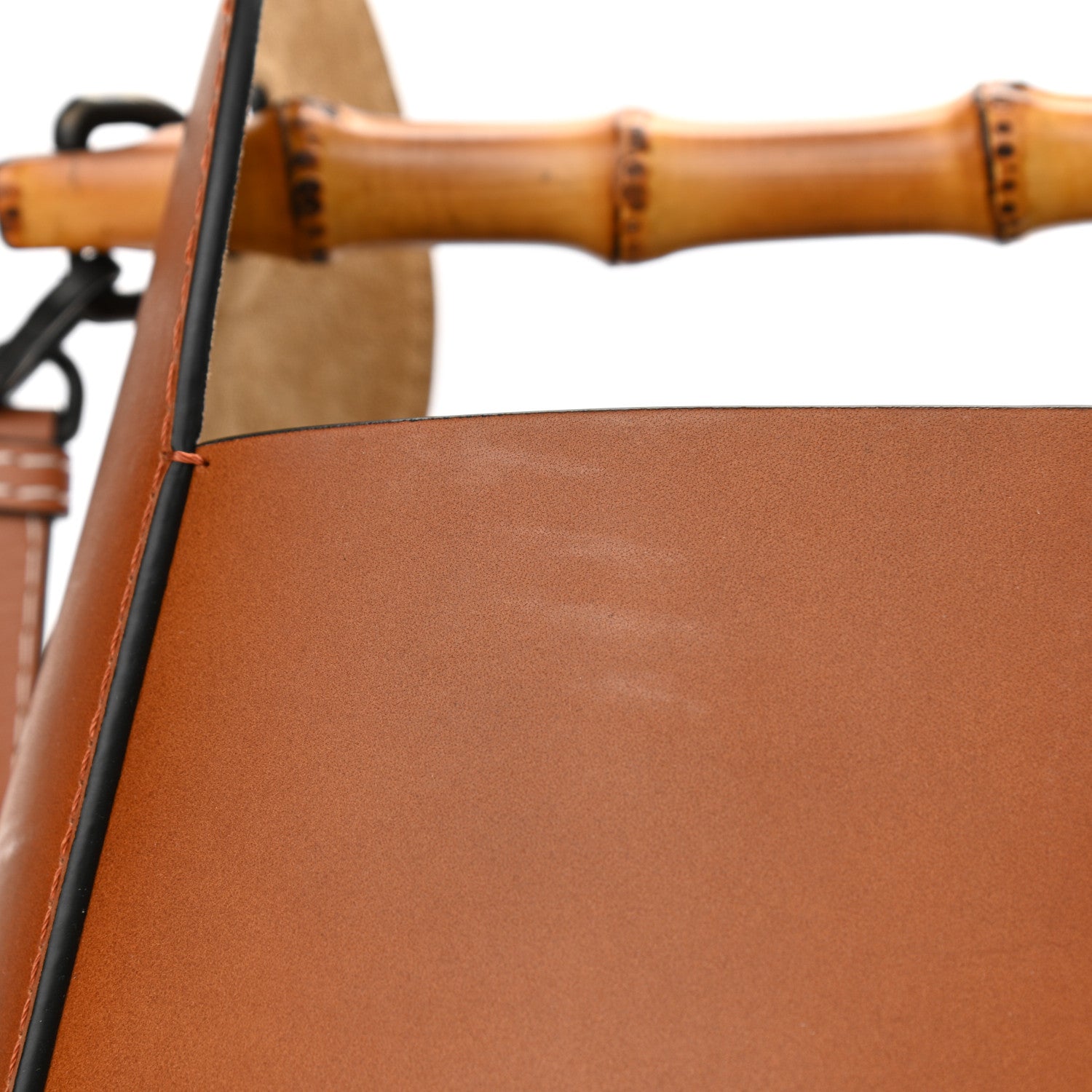 Loewe Calfskin Bamboo Bucket Bag Tan 12 of 13