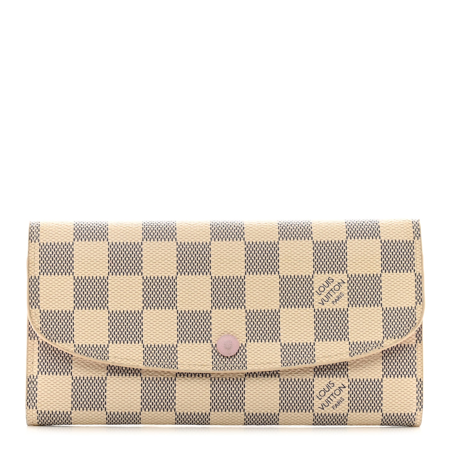 Damier Azur Emilie Wallet Rose Ballerine