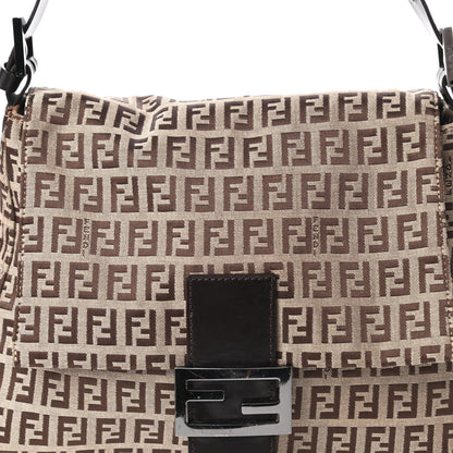 Fendi Zucchino Mama Baguette Dark Brown 9 of 9