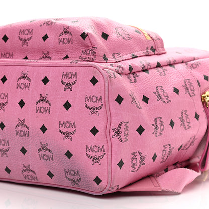 MCM Visetos Medium Sprinkle Stud Stark Backpack Pink 10 of 10