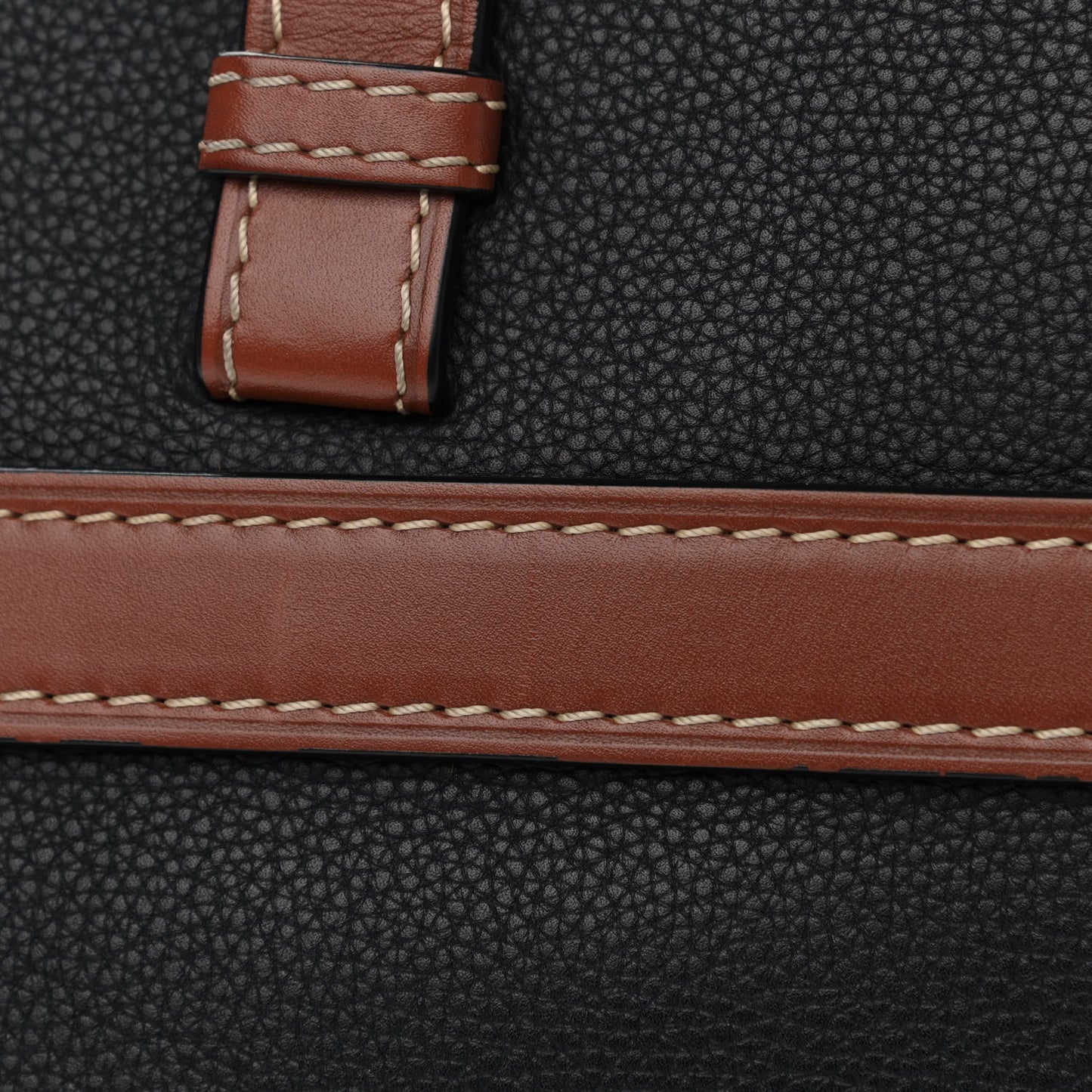 Calfskin Medium Gate Tote Pecan Black