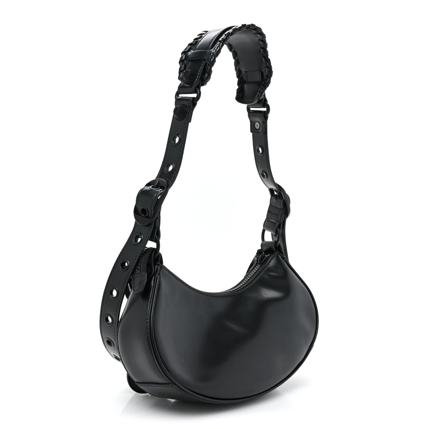 Smooth Calfskin Le Cagole Shoulder Bag XS Black
