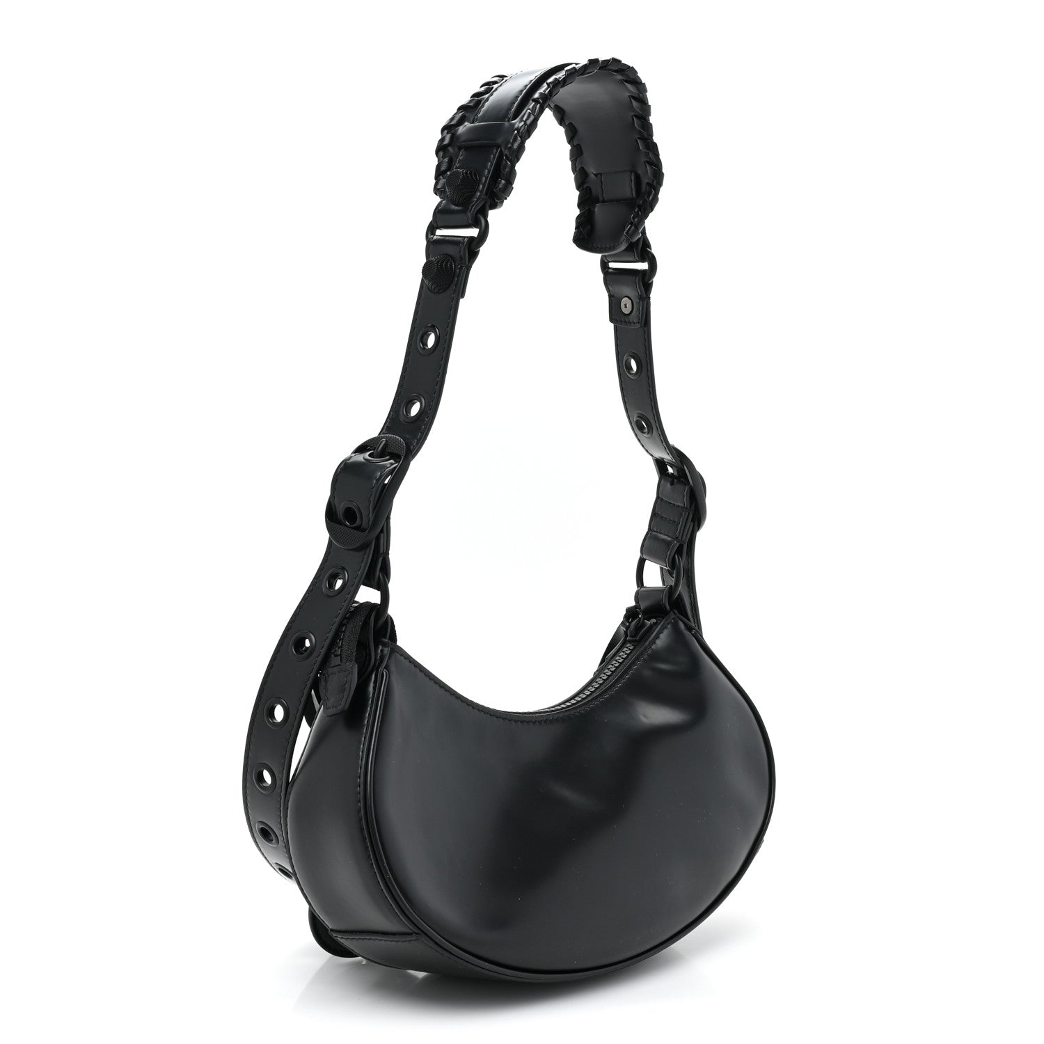 Balenciaga Smooth Calfskin Le Cagole Shoulder Bag XS Black 3 of 9