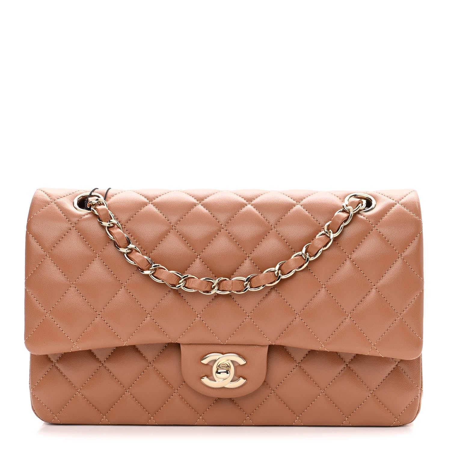 Chanel Lambskin Quilted Medium Double Flap Brown 1 of 11