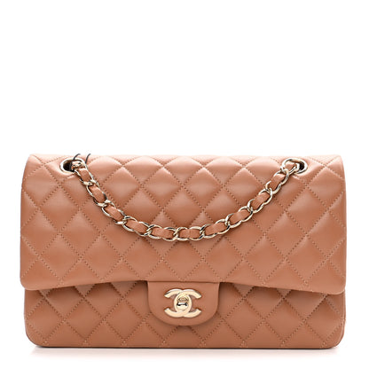 Chanel Lambskin Quilted Medium Double Flap Brown 1 of 11