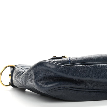 Balenciaga Agneau Classic Silver Hardware Hip Bleu Obscur 9 of 10