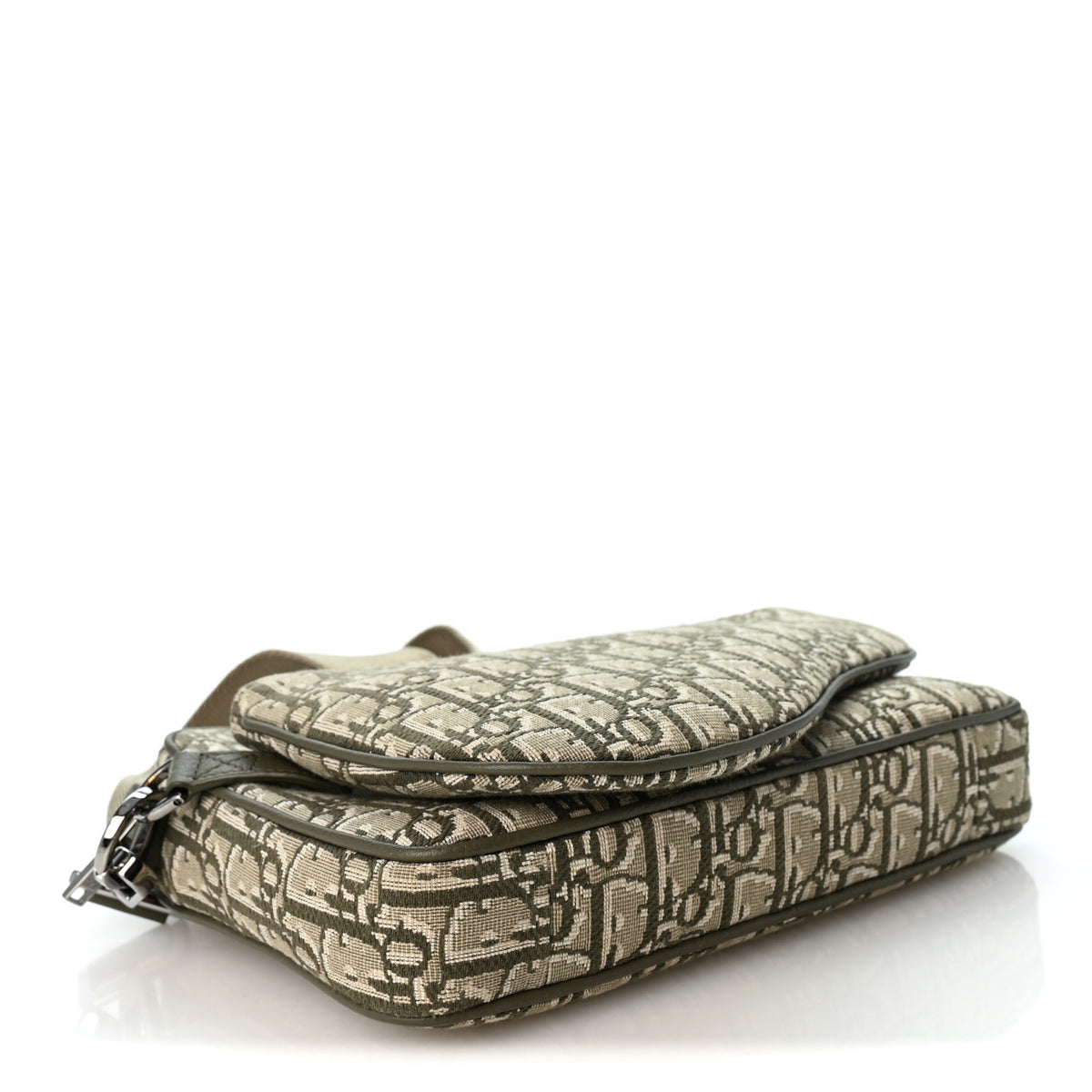 Christian Dior Oblique Saddle Triple Pouch Green 4 of 11