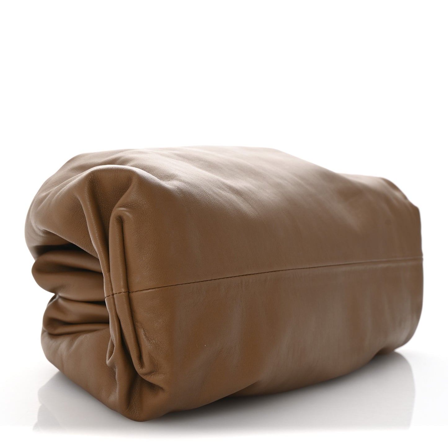 Smooth Butter Calf The Pouch Oversized Clutch Teak