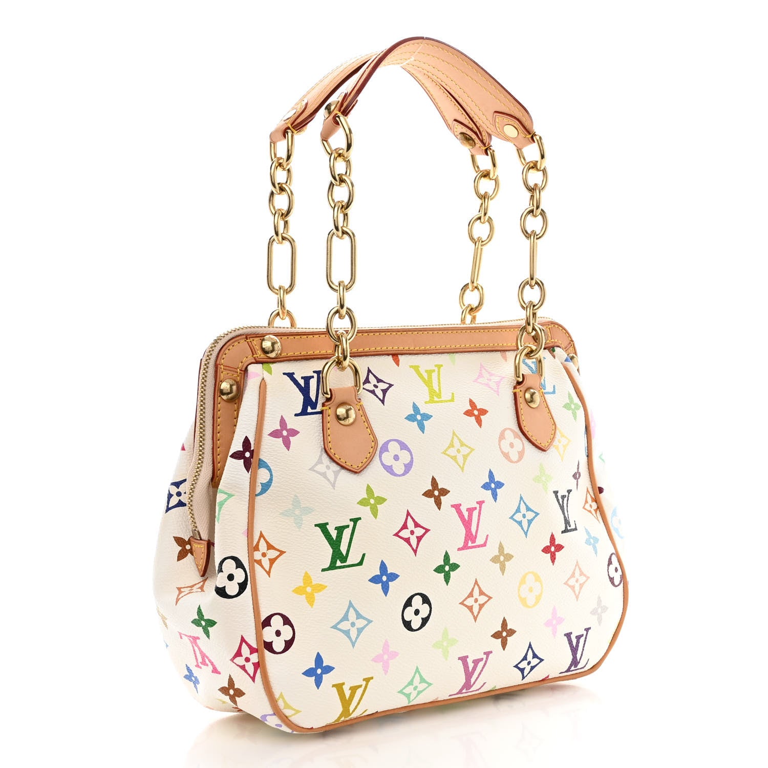 Louis Vuitton Monogram Multicolor Gracie MM White 3 of 11