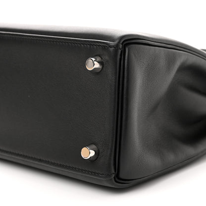 Hermes Swift Kelly Retourne 25 Black 10 of 11