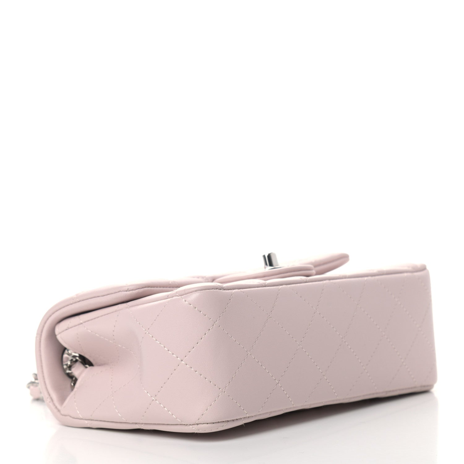 Chanel Lambskin Quilted Mini Rectangular Flap Light Purple 3 of 8
