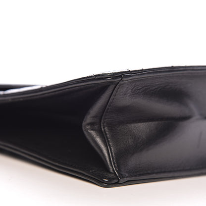 Chanel Lambskin Top Handle Logo Flap Black 9 of 13
