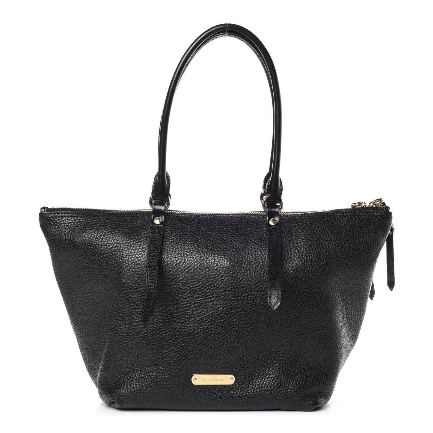London Grainy Calfskin Small Salisbury Tote Black