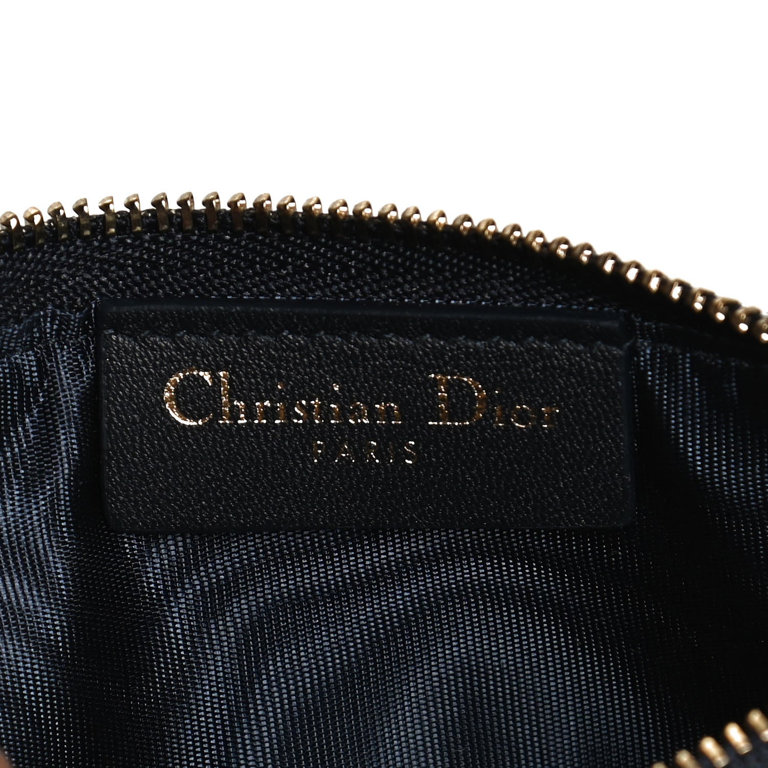 Christian Dior Oblique Saddle Chain Long Wallet Blue 6 of 13