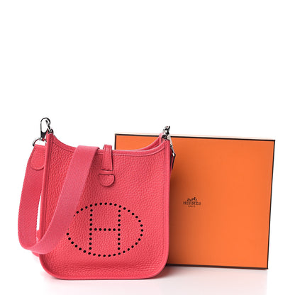 Hermes Taurillon Clemence Evelyne TPM Rose Extreme 11 of 11