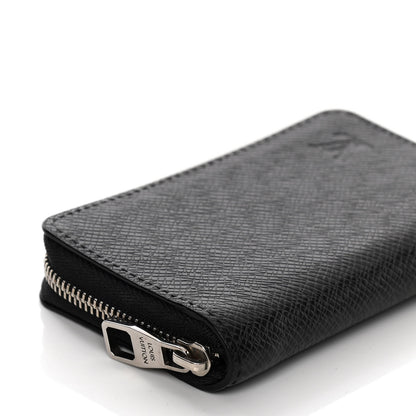 Louis Vuitton Taiga Zippy Coin Purse Vertical Black 8 of 11