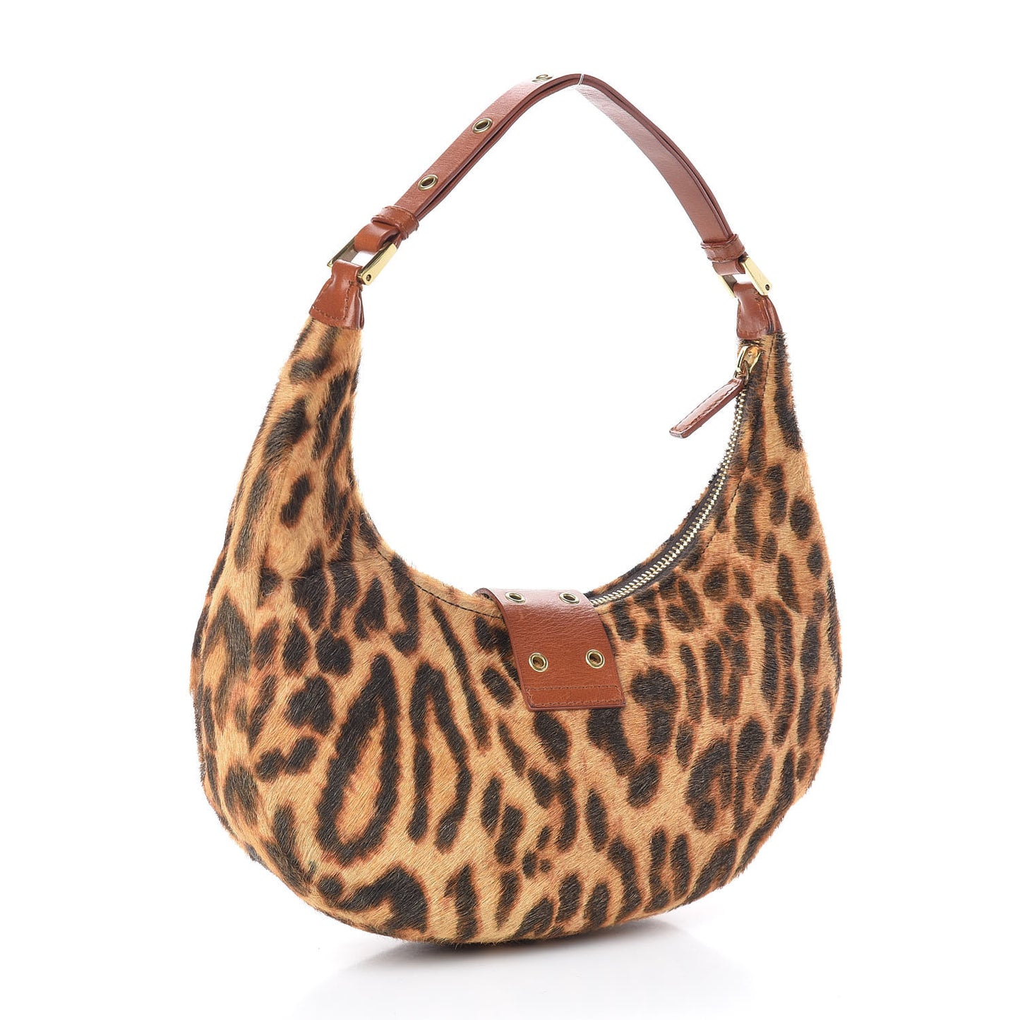 Pony Hair Leopard Print Street Chic Hobo