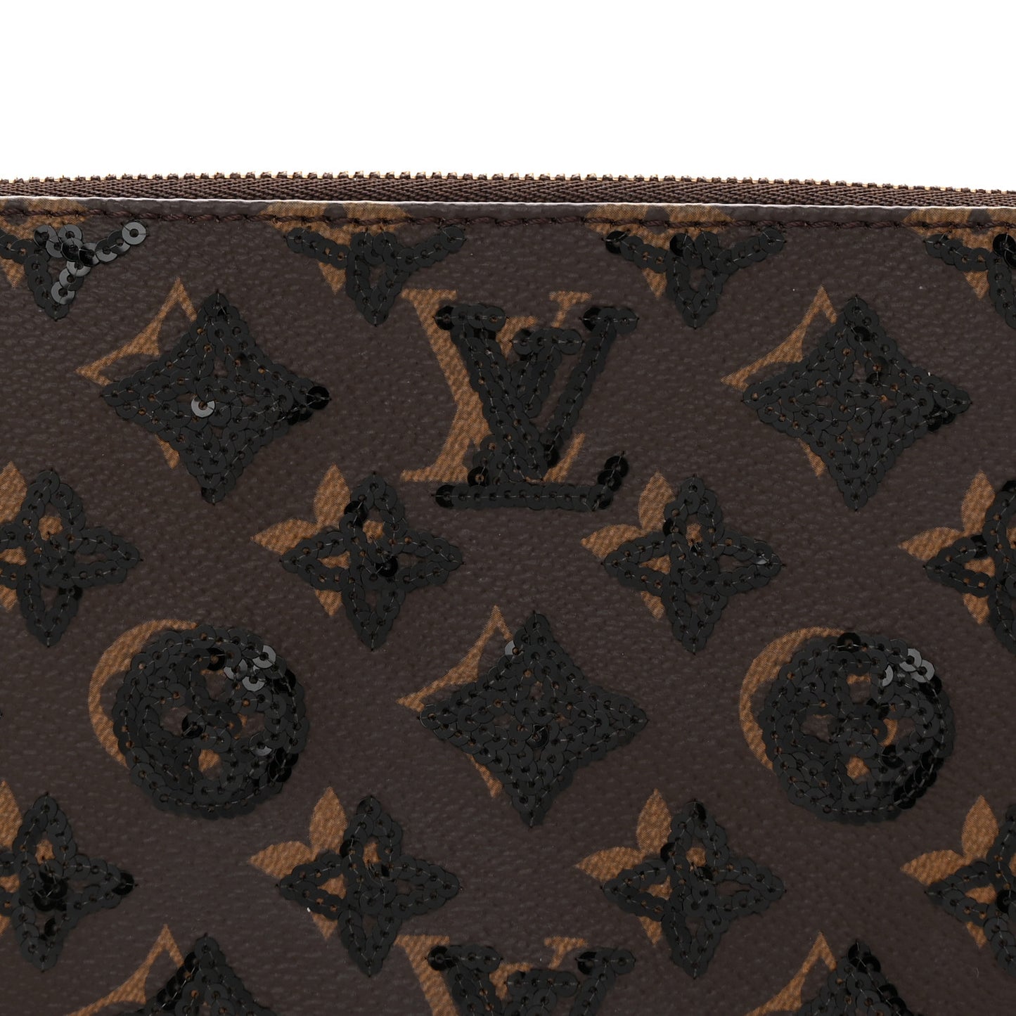 Monogram Sequins Pochette Accessories Black