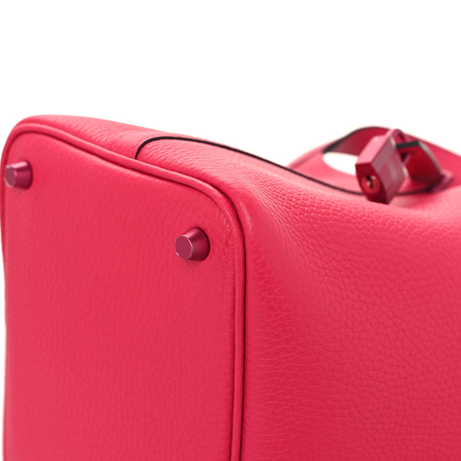 Hermes Taurillon Clemence Monochrome Picotin Lock 18 PM Rose Mexico 10 of 13