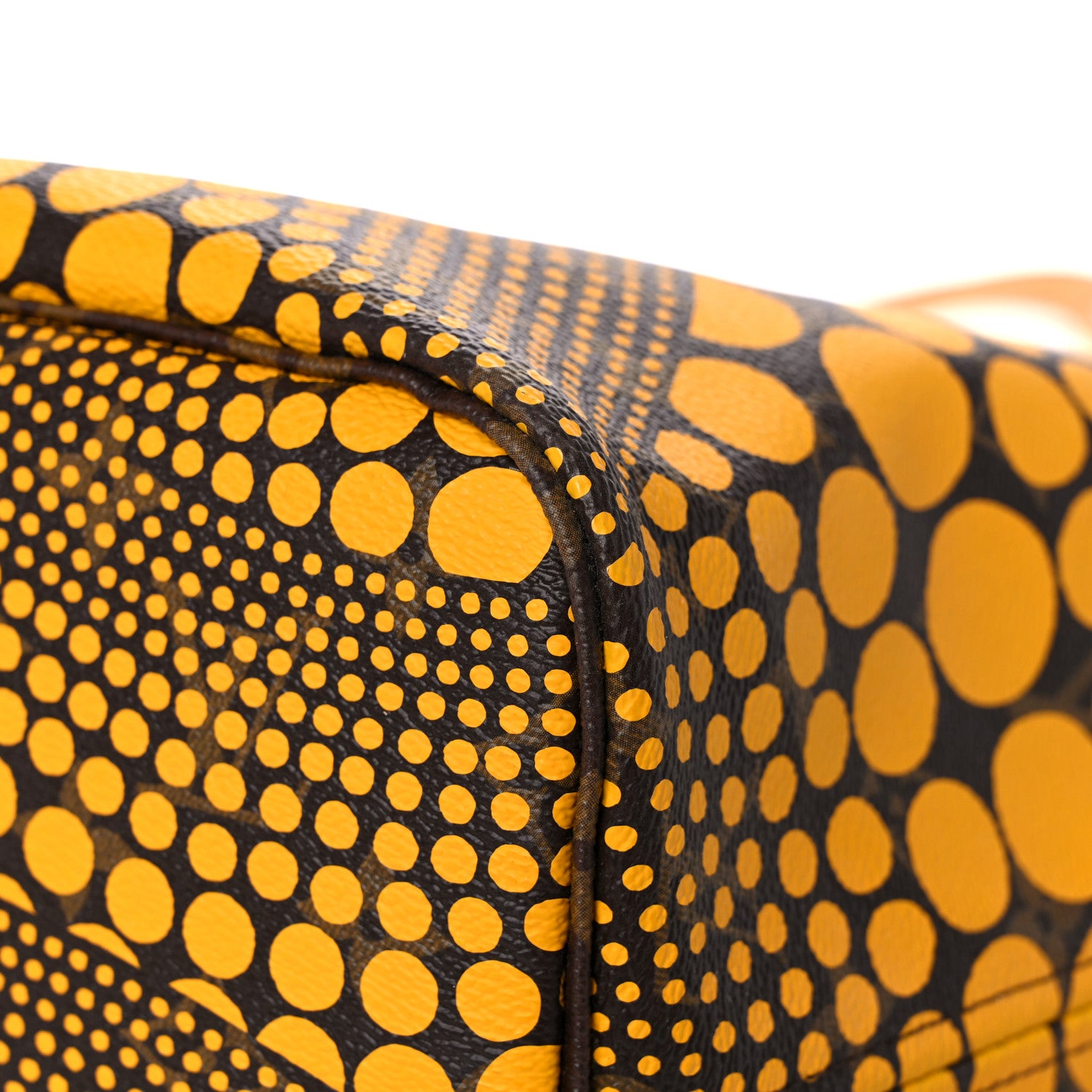 Louis Vuitton Monogram Kusama Waves Neverfull MM Yellow 9 of 16