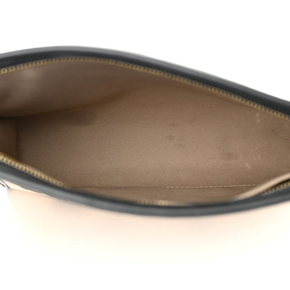 Louis Vuitton Raffia Calfskin Monogram Toiletry Pouch On Chain Beige Black 5 of 17