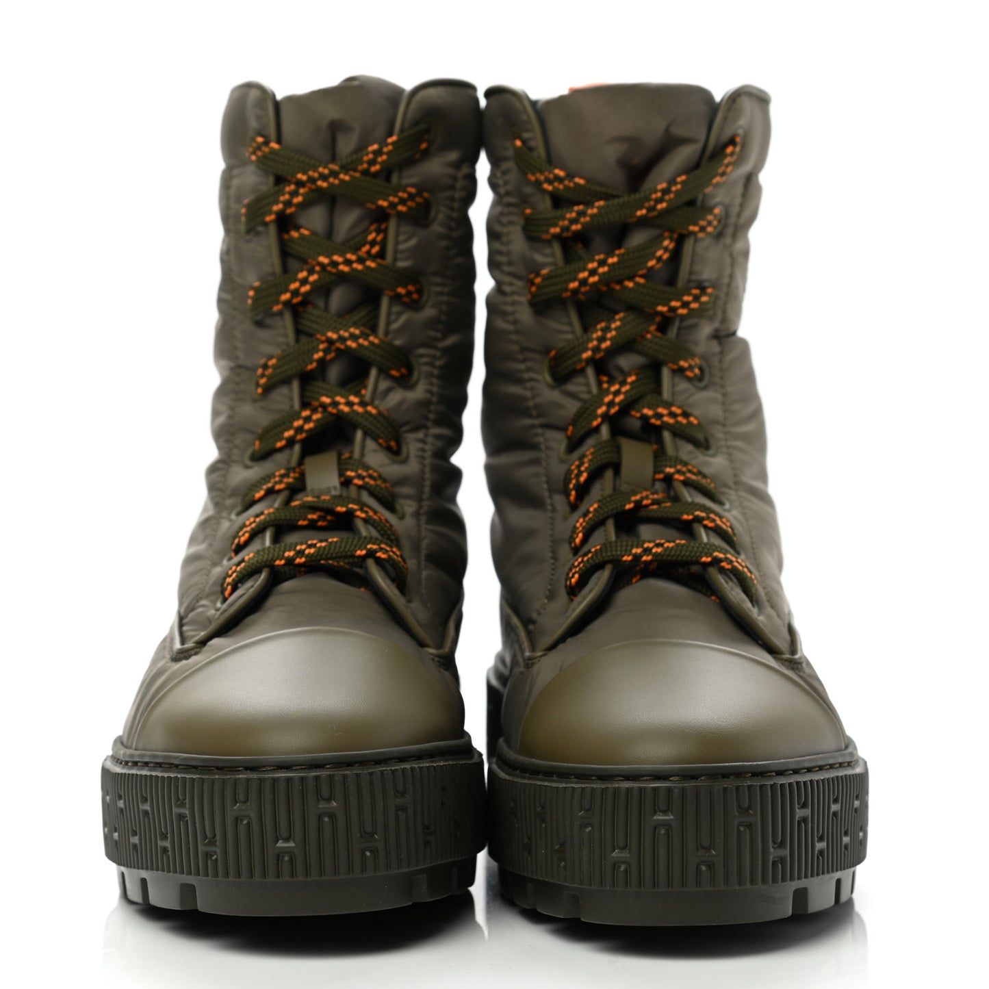 Calfskin Parachute Fresh Ankle Boots 38 Khaki