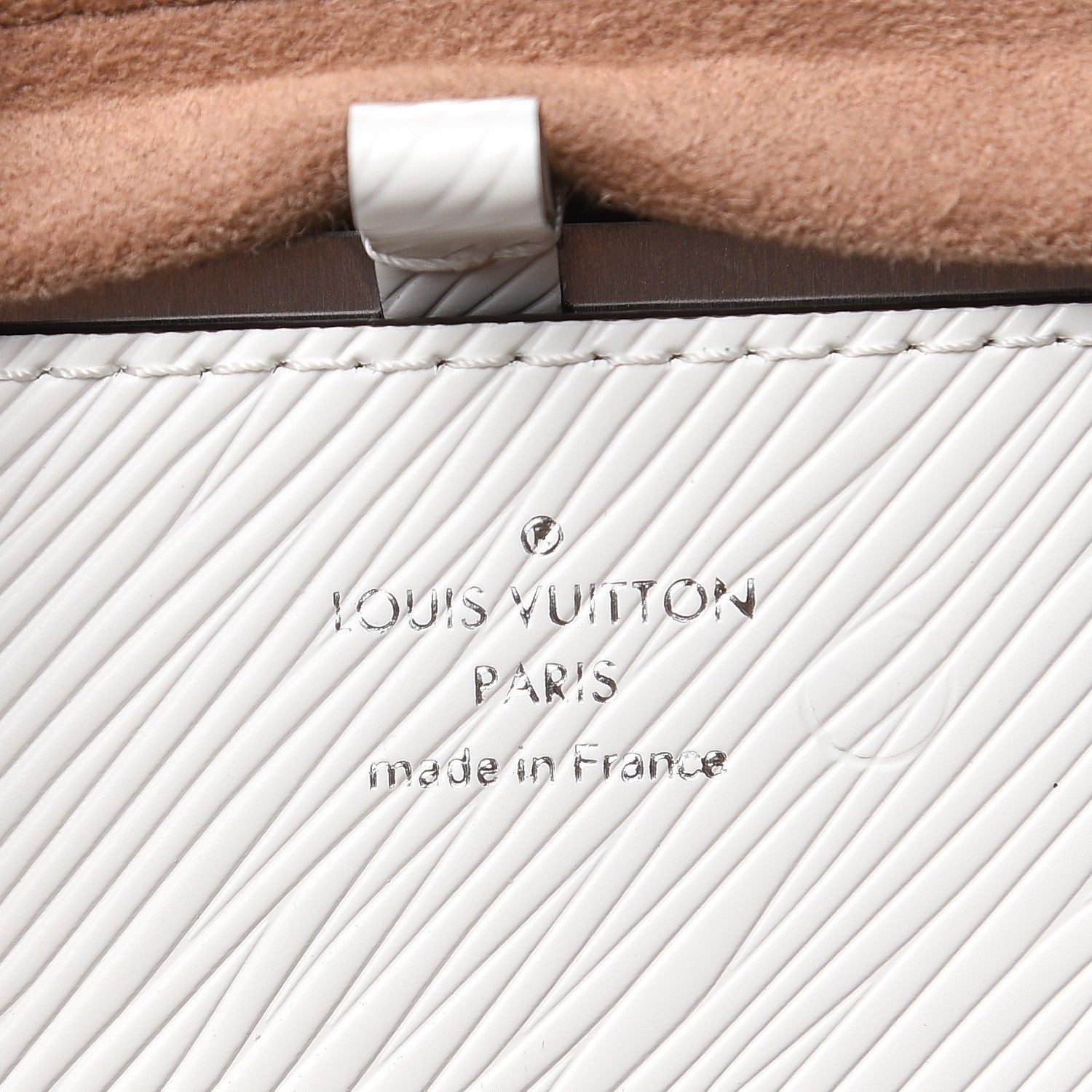 Louis Vuitton Epi Flower Twist Shoulder Bag MM White 6 of 10